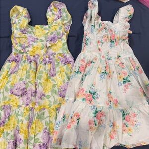 Janie & Jack Floral Tiered Sundress for Girls - Yellow & White Floral